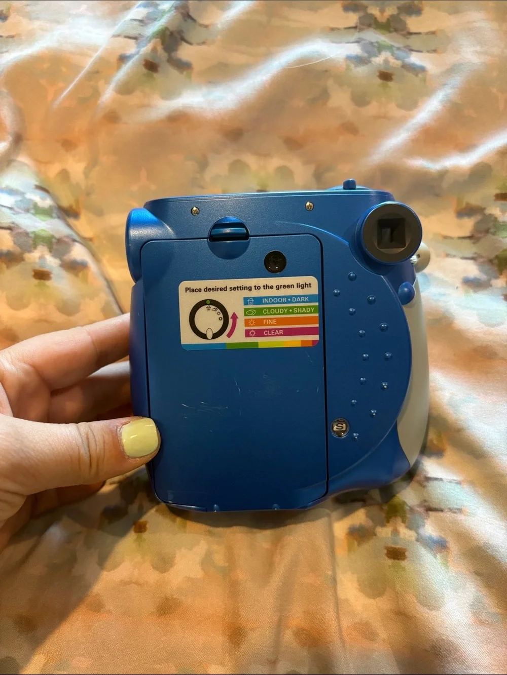Polaroid 300 Instant Camera - Metallic Blue with Silver Accents